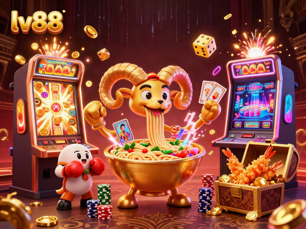 Experience thrilling gameplay at lv88 with vibrant casino elements and dynamic characters.