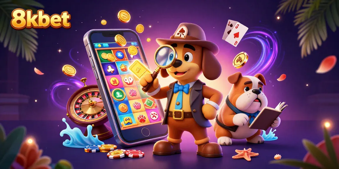 Experience thrilling winning moments with 8xbet as the cartoon detective explores exciting gambling clues.